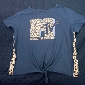 Retro leopard MTV t-shirt
